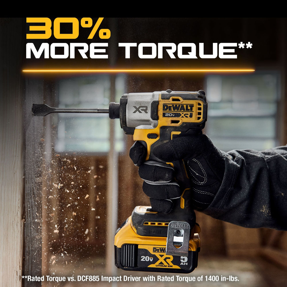 DEWALT DCF845P2 20V MAX XR 1/4" 3-Speed Impact Driver Kit - 2 Battery - feature callout