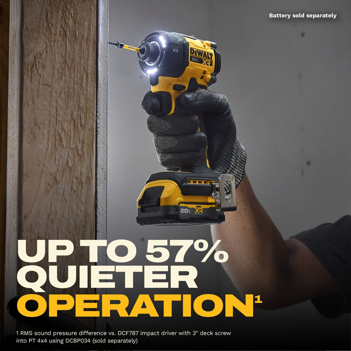 DEWALT DCF870B 20V MAX XTREME Cordless Brushless 1/4 in Hydraulic Impact Driver Drill - feature callout
