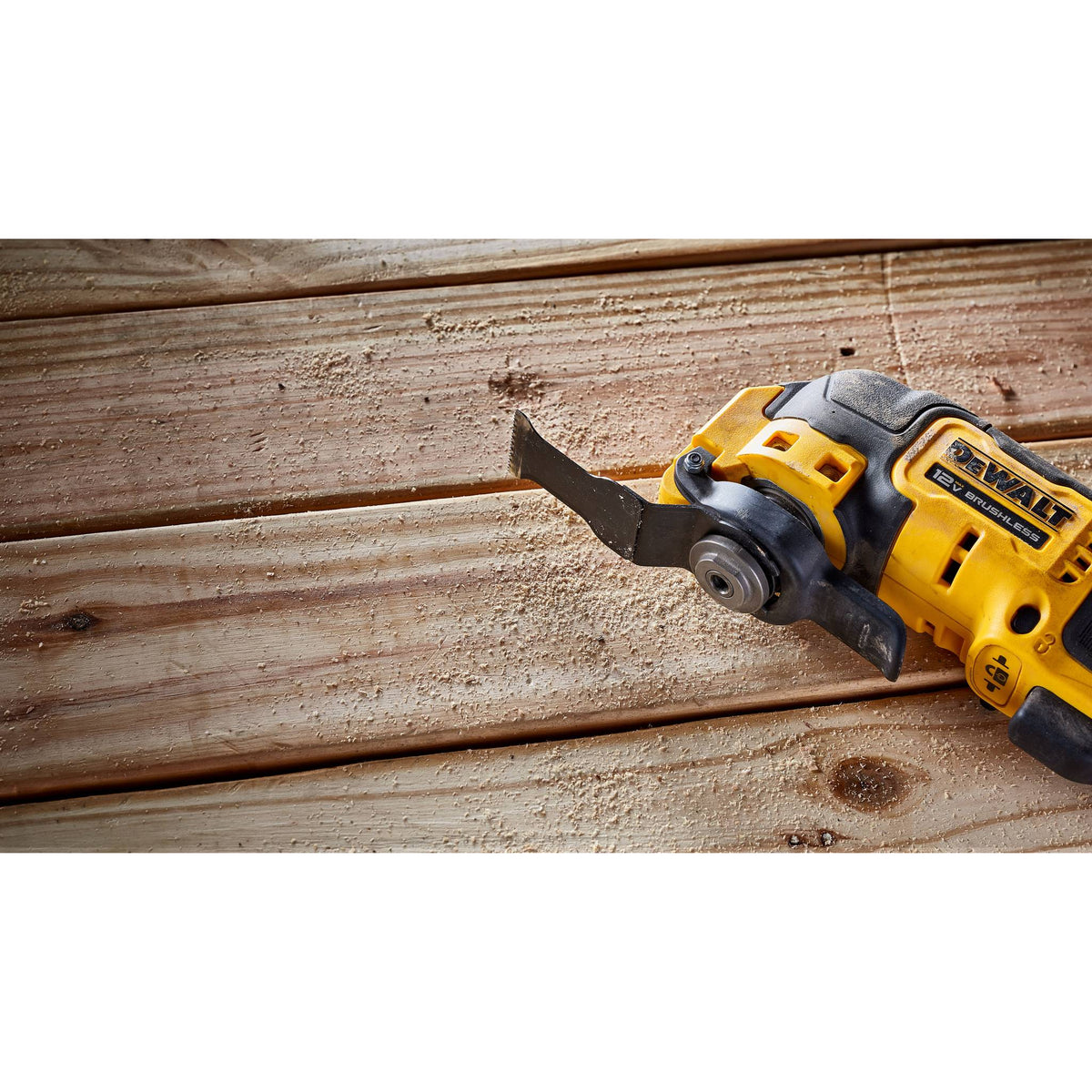 DEWALT DCS353B XTREME™ 12V MAX* Brushless Cordless Oscillating Tool (Tool Only) - detail close-up