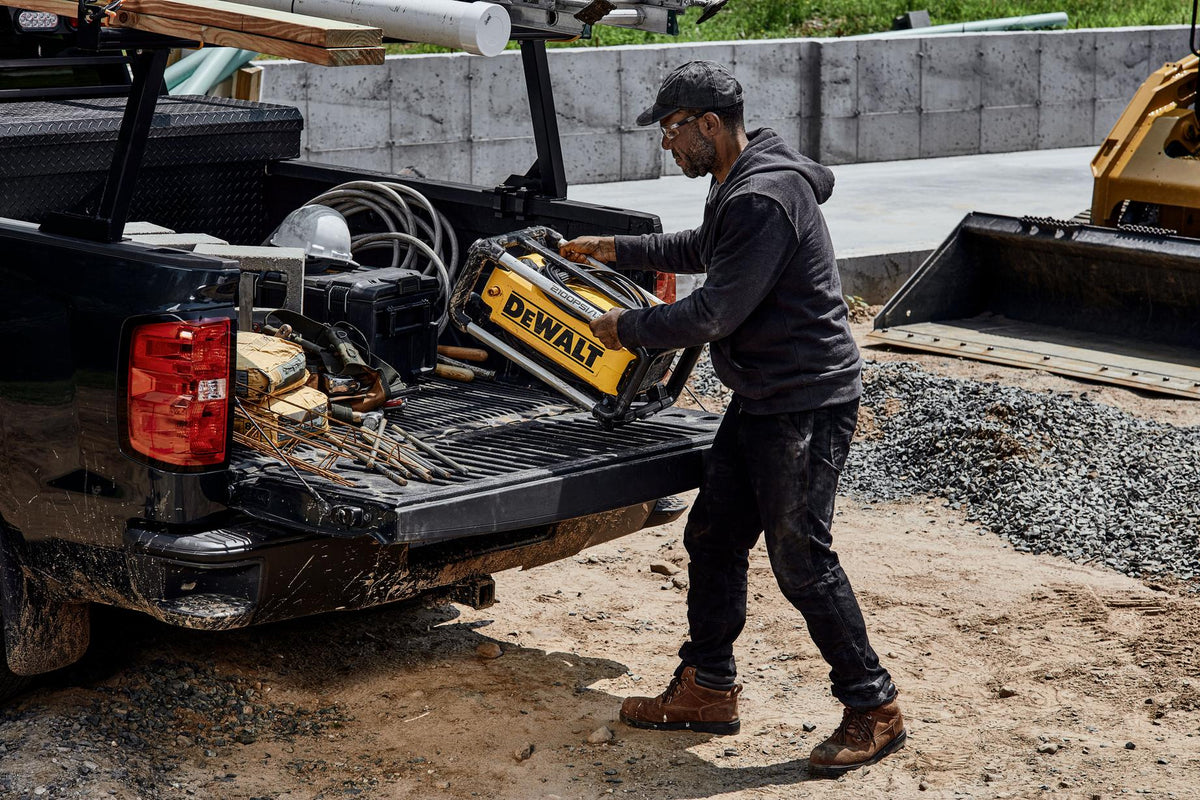 DEWALT DWPW2100 2,100 MAX psi* 1.2 gpm* 13 Amp Electric Jobsite Cold Water Pressure Washer - in use