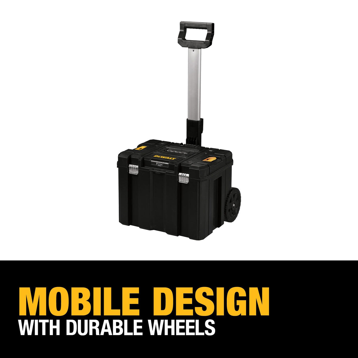 DEWALT DWST17820 Tool Box With Wheels, Tstak, Deep Box - feature callout