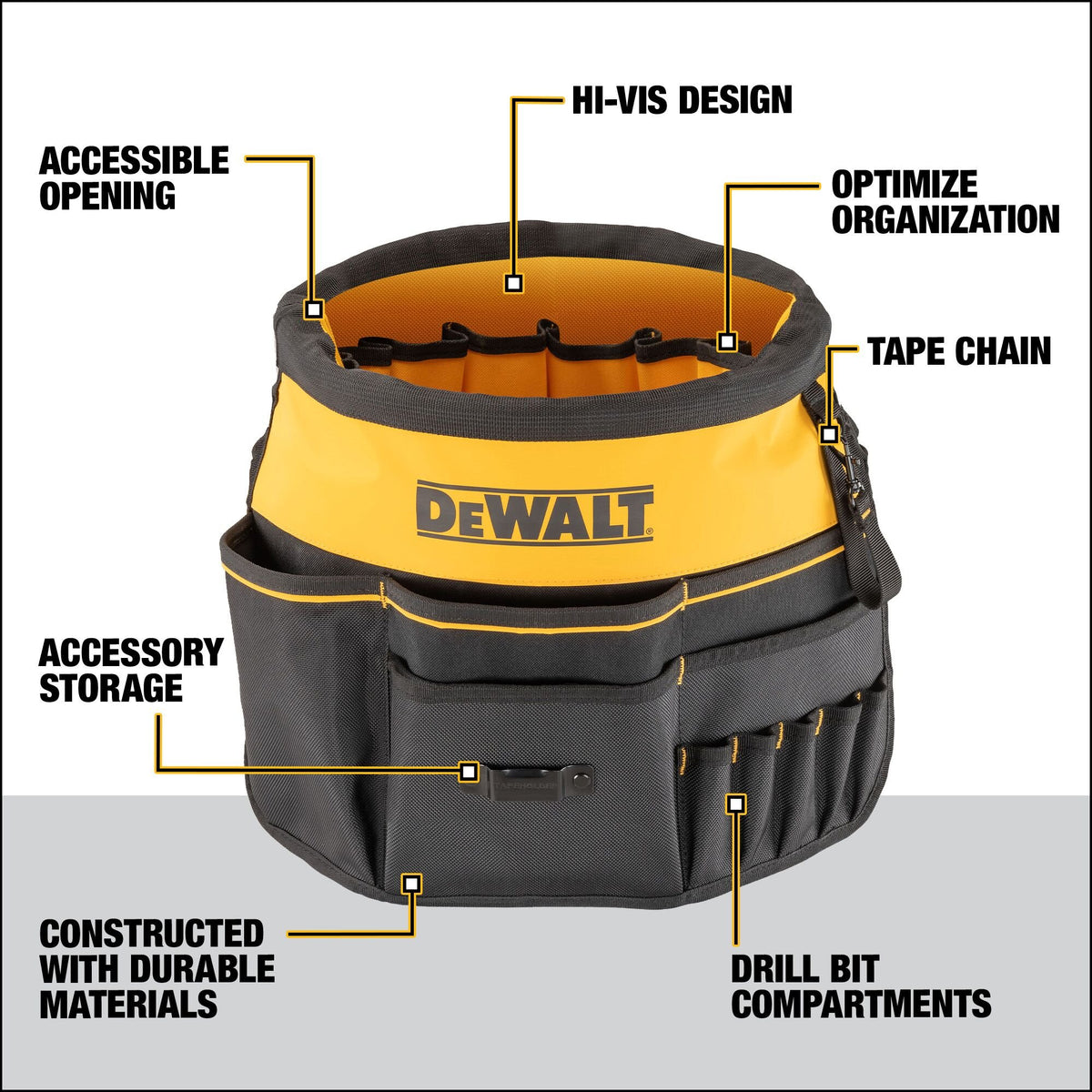 DEWALT DWST560109 Bucket Organizer - feature callout