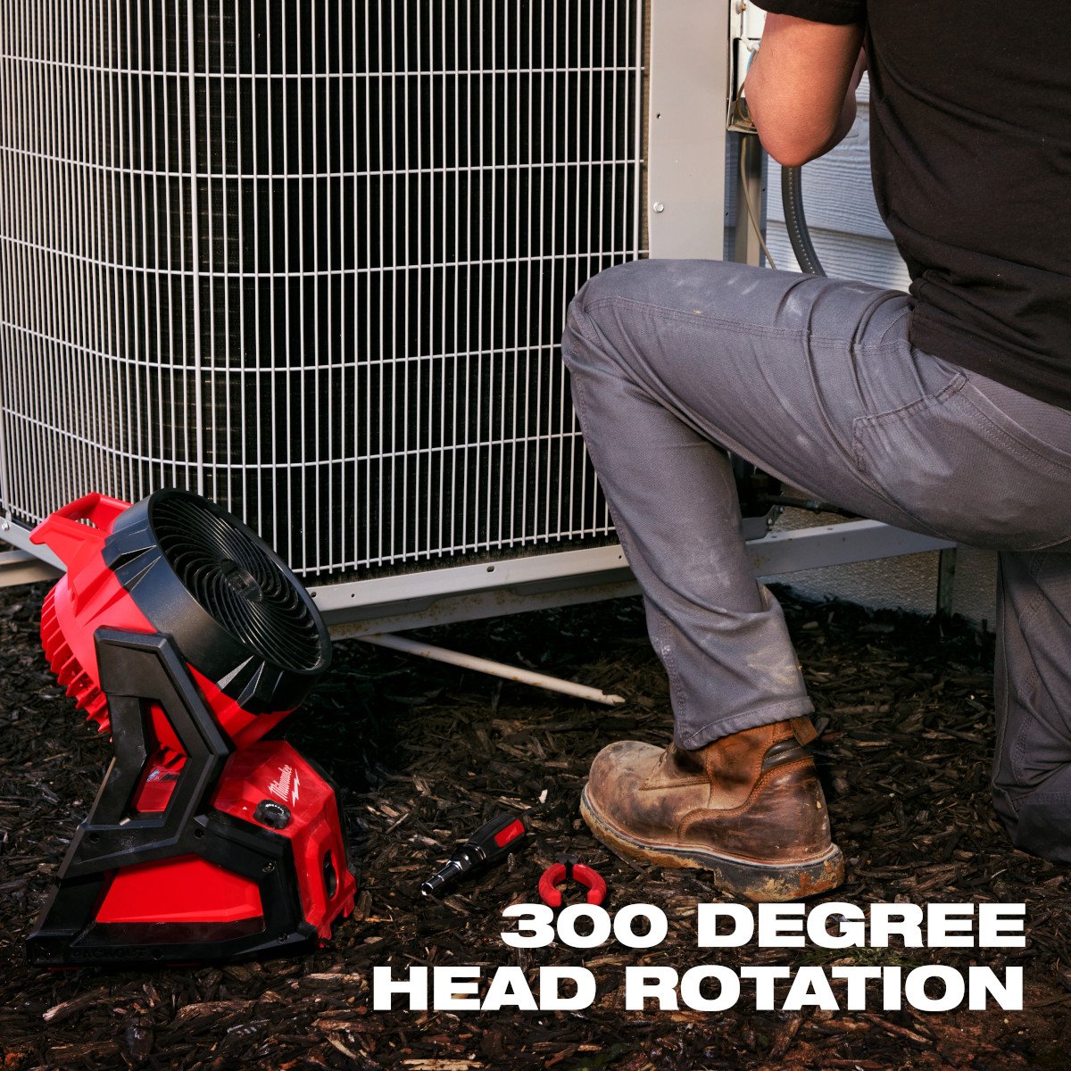 Milwaukee 0818-20 M18™ Brushless PACKOUT™ Fan - feature callout