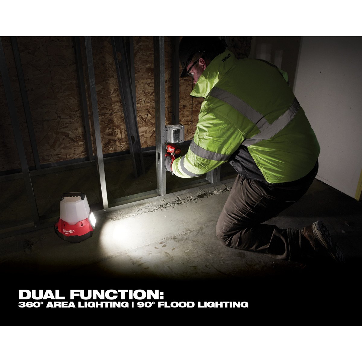 Milwaukee 2144-20 M18™ RADIUS™ Compact Site Light with Flood Mode - feature callout