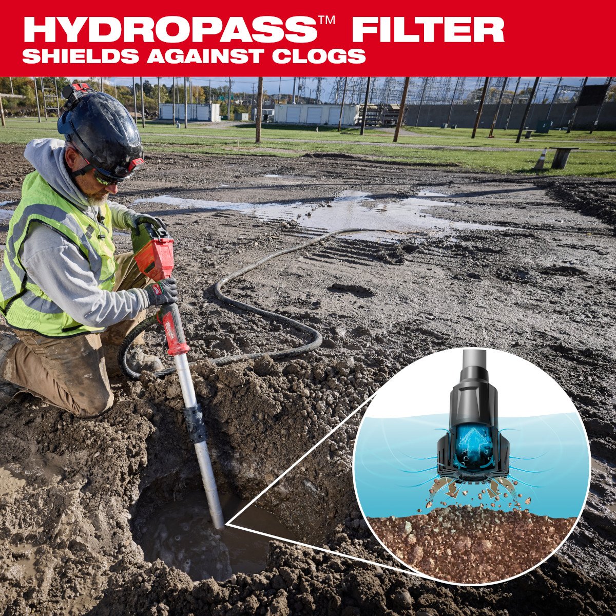 Milwaukee 2940-20 M18™ Brushless Stick Transfer Pump - feature callout