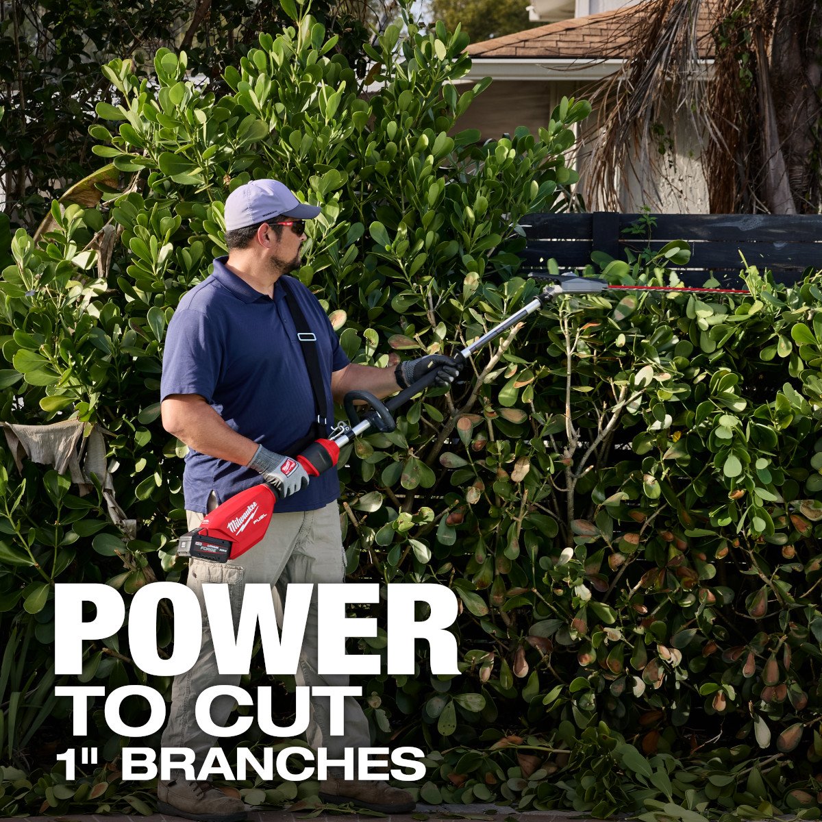 Milwaukee 3012-20 M18 FUEL™ Pole Articulating Hedge Trimmer - feature callout