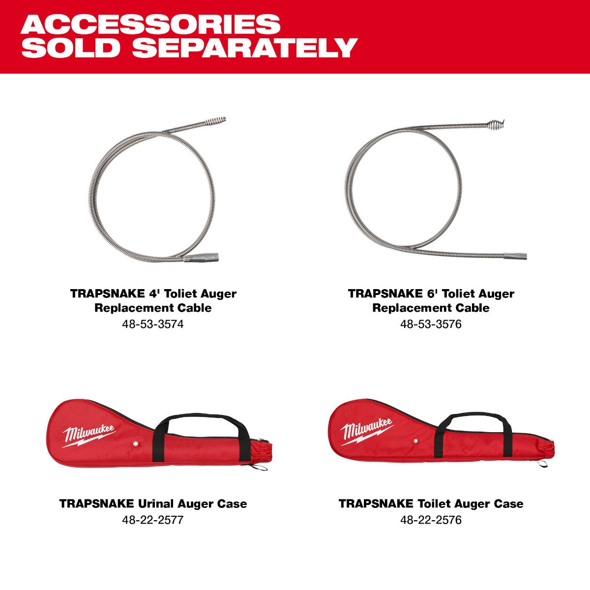 Milwaukee 3577-21 M12™ TRAPSNAKE™ 2-Tool Combo Kit - feature callout
