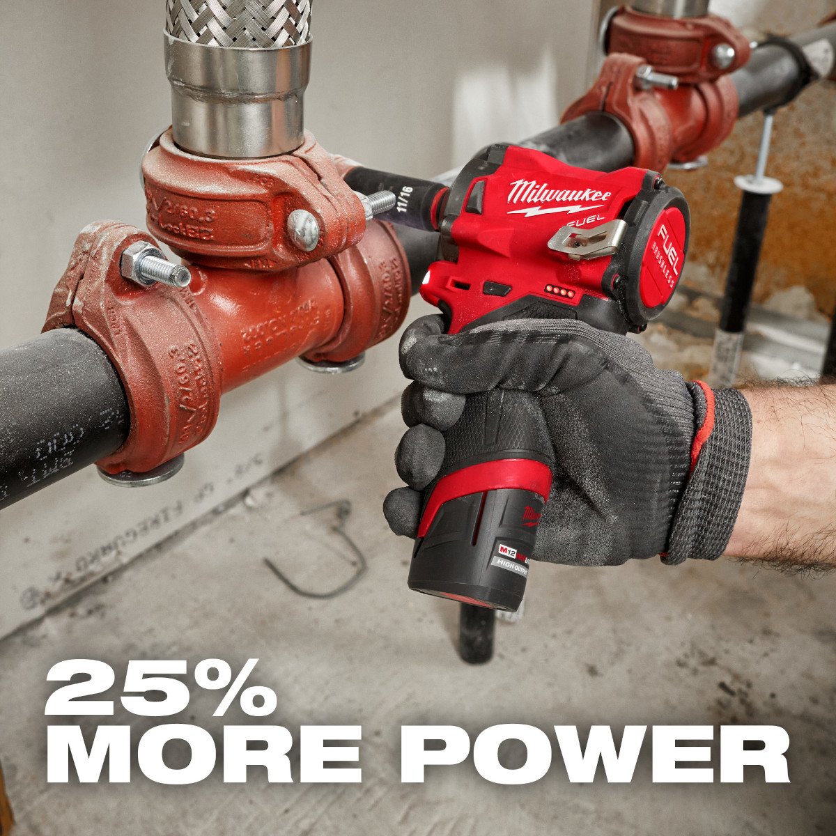 Milwaukee 48-11-2425 M12 REDLITHIUM™ HIGH OUTPUT™ CP2.5 Battery Pack - feature callout