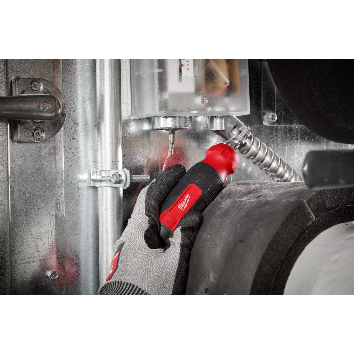 Milwaukee 48-22-2900 14-in-1 Multi-Bit Screwdriver - in use