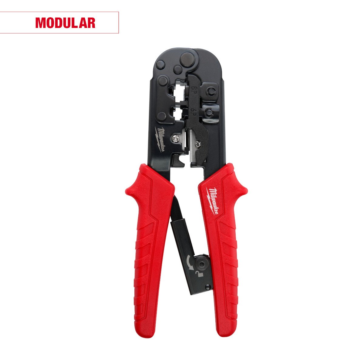 Milwaukee 48-22-3076 Ratcheting Modular Crimper & Stripper - feature callout