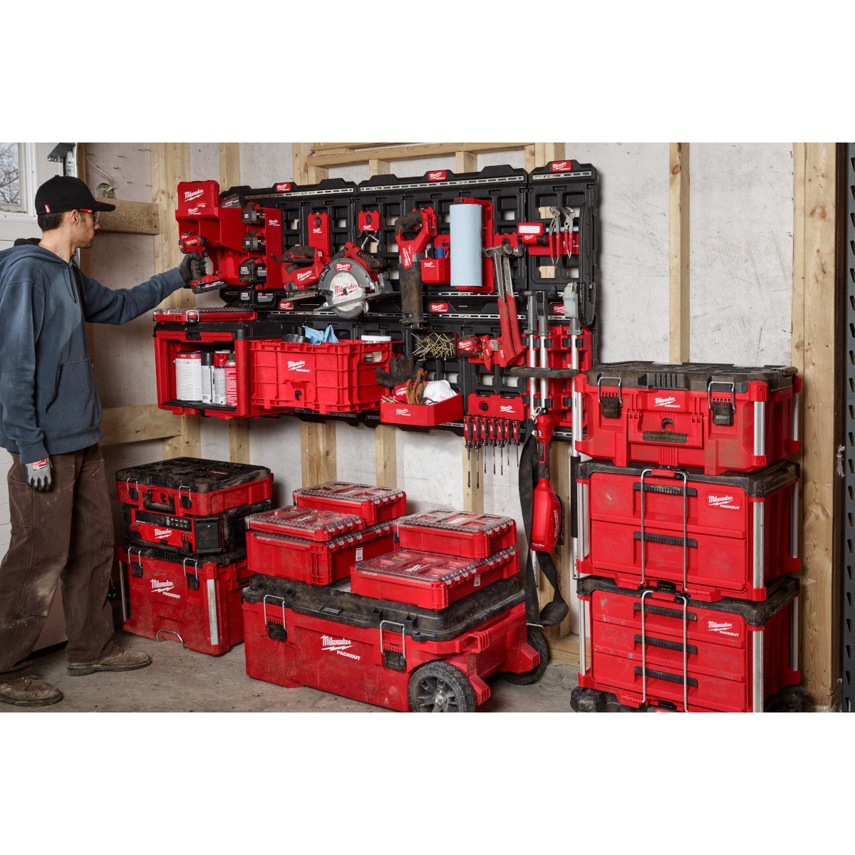 Milwaukee 48-22-8497 PACKOUT™ Large Wall Plate - feature callout