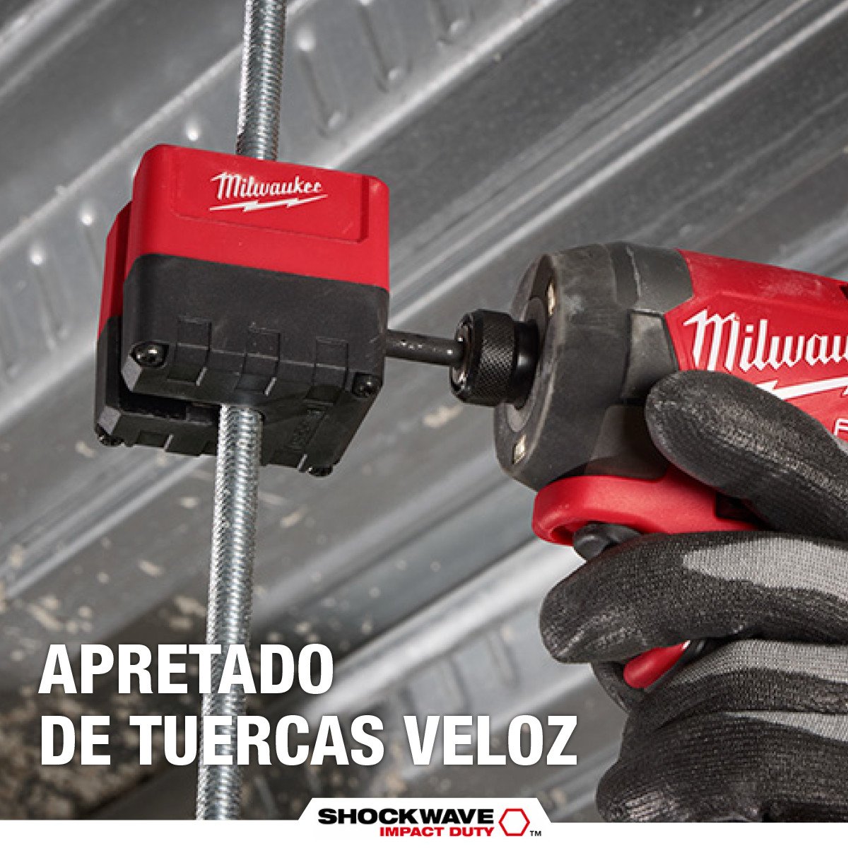 Milwaukee 48-32-2391 SHOCKWAVE Impact Duty™ 3/8" Threaded Rod Nut Runner - feature callout
