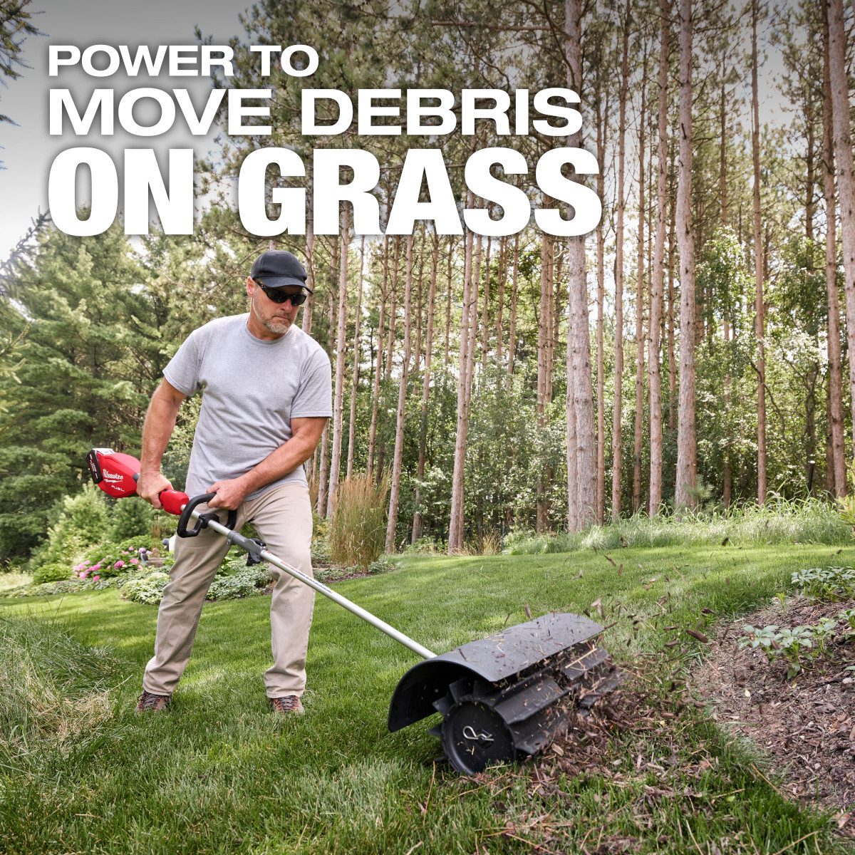 Milwaukee 49-16-2740 M18 FUEL™ QUIK-LOK™ Rubber Broom Attachment - feature callout