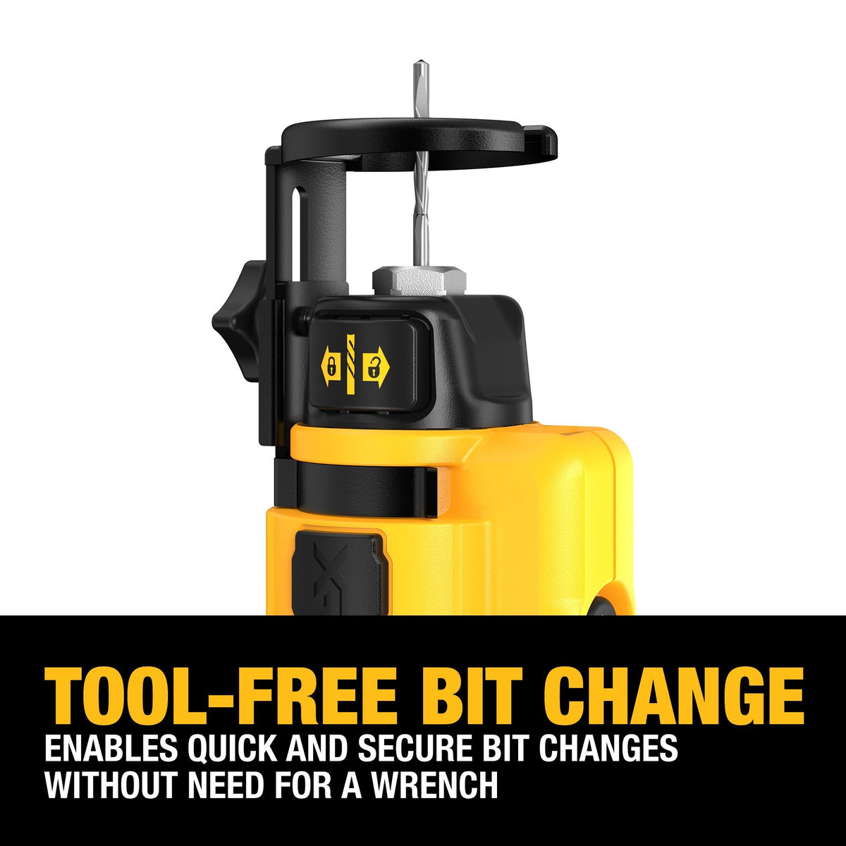 DEWALT DCE555B 20V MAX* XR® Brushless Drywall Cut-Out Tool (Tool Only) - feature callout