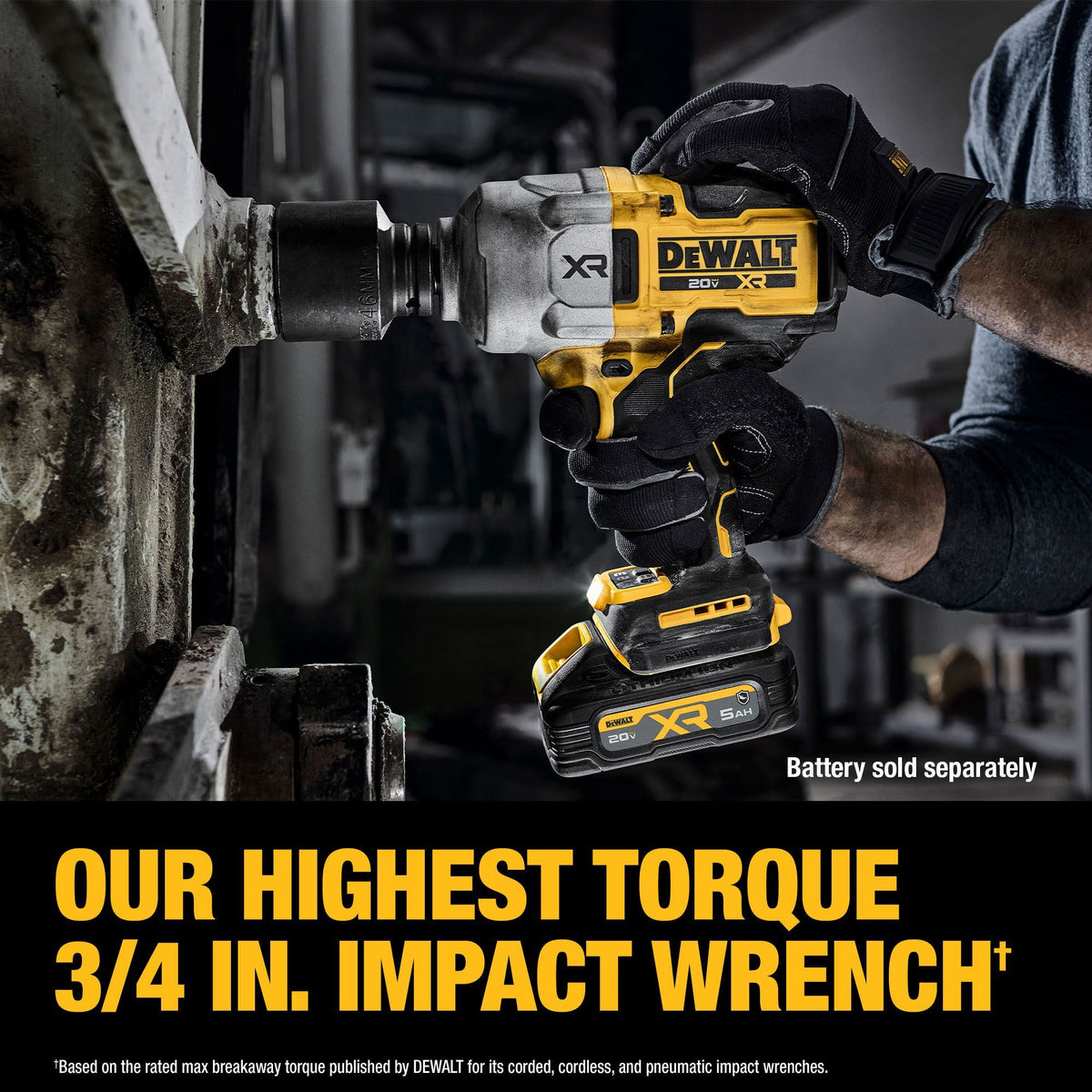 DEWALT DCF964B 20V Max 3/4" Impact Wrench - feature callout