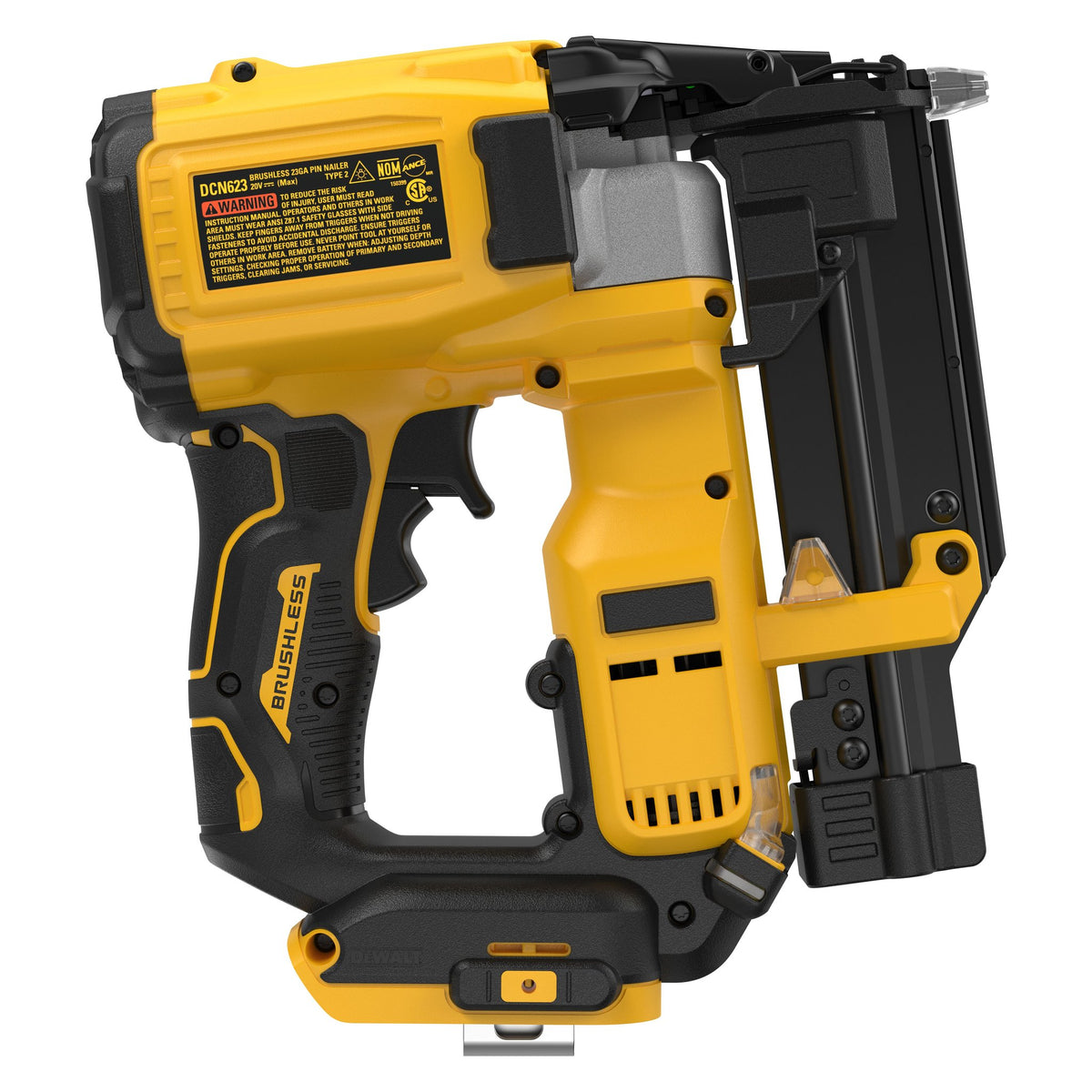 DEWALT DCN623B 20V MAX* XR® 23 Gauge Pin Nailer (Tool Only) - product view