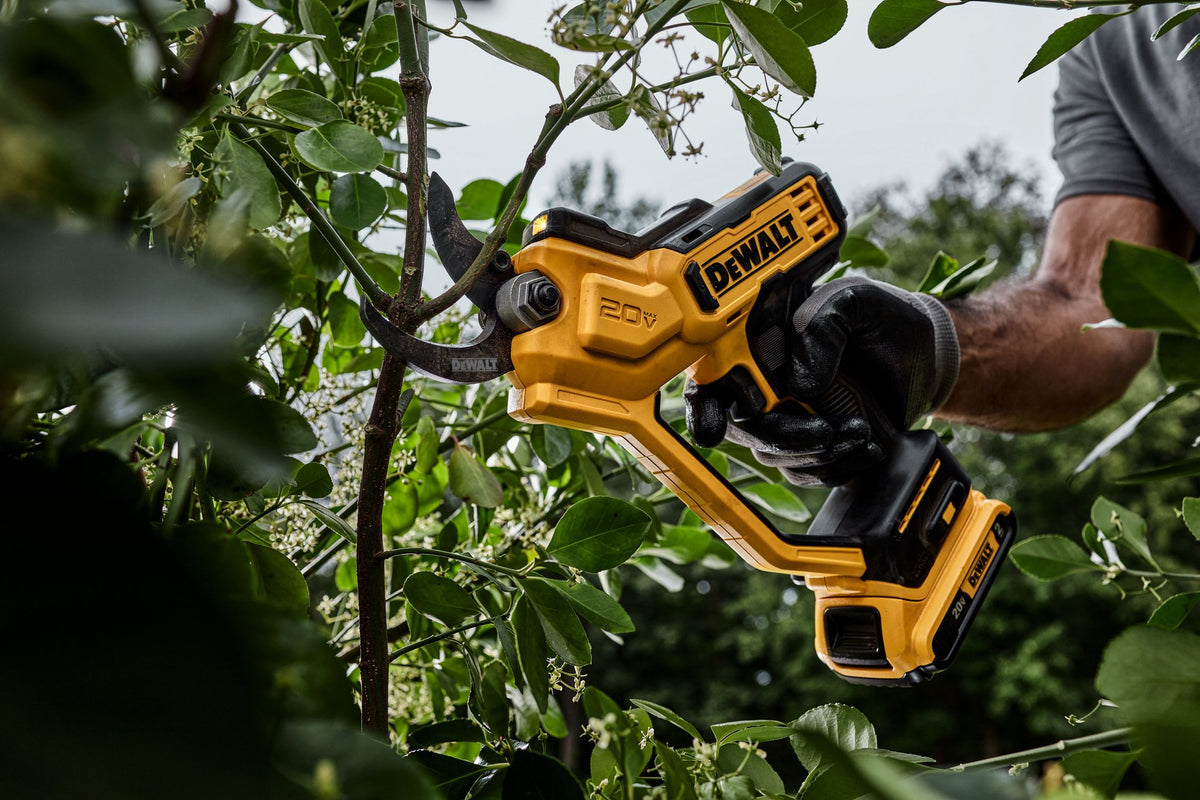 DEWALT DCPR320B 20V Max Pruner (Tool Only) - in use