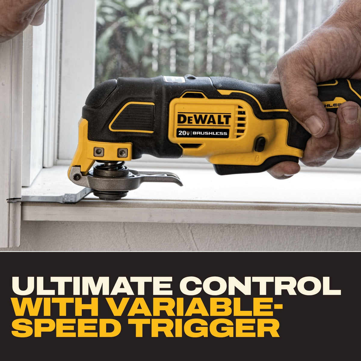 DEWALT DCS356B 20V MAX XR BRUSHLESS CORDLESS 3-SPEED OSCILLATING MULTI-TOOL (TOOL ONLY) - feature callout