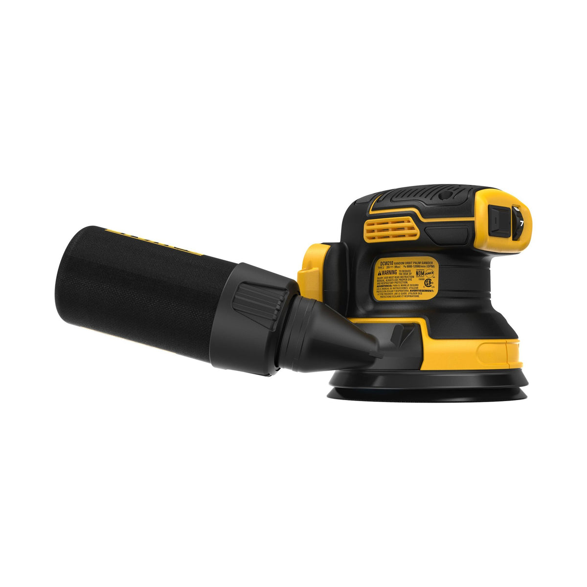 DEWALT DCW210B 20V MAX* XR 5 in Brushless Cordless Variable-Speed Random Orbital Sander (Tool Only) - product view