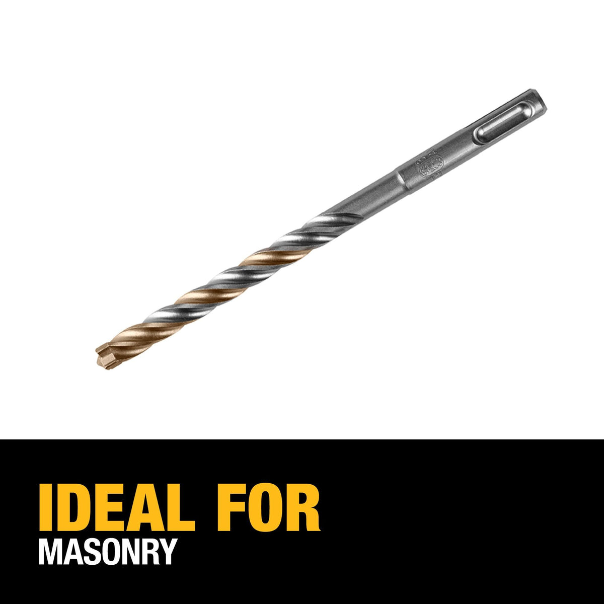 DEWALT DW5527B25 3/8" X 4" X 6-1/2" Solid Carbide SDS+ - feature callout