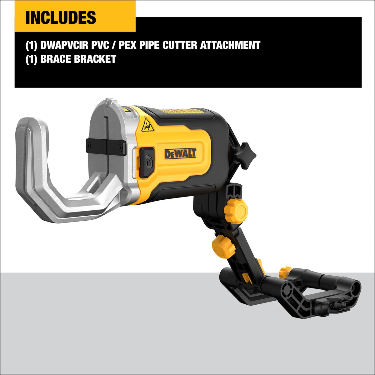 DEWALT DWAPVCIR PVC PEX Cutting Attachment - feature callout