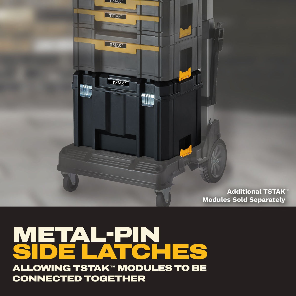 DEWALT DWST17806 Tstak Tool Box, Deep - feature callout