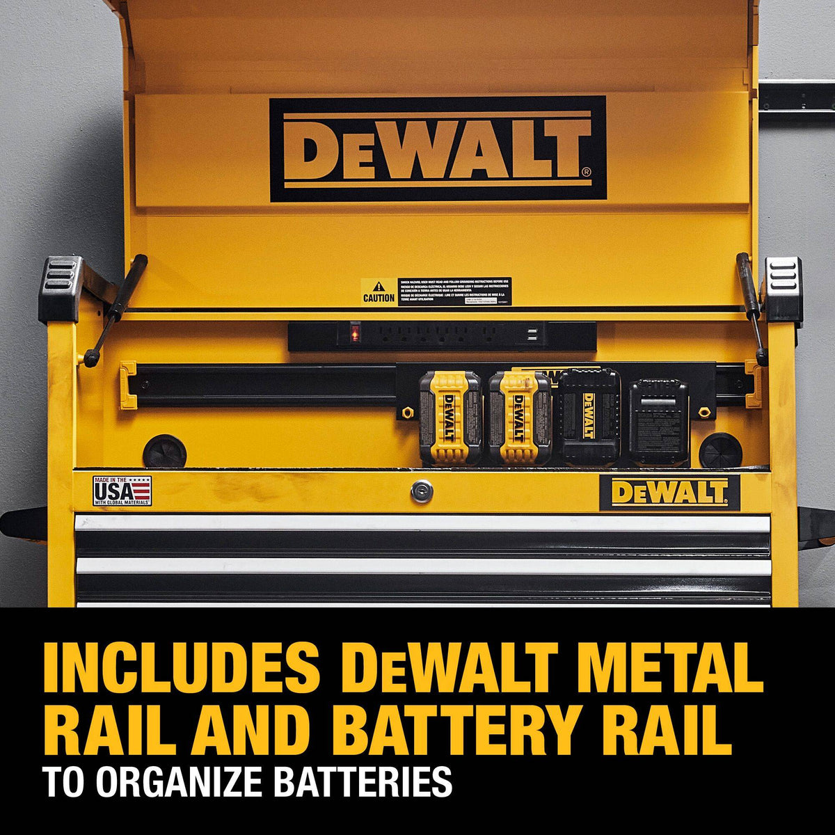 DEWALT DWST37041 37In 4-Drawer Chest - feature callout