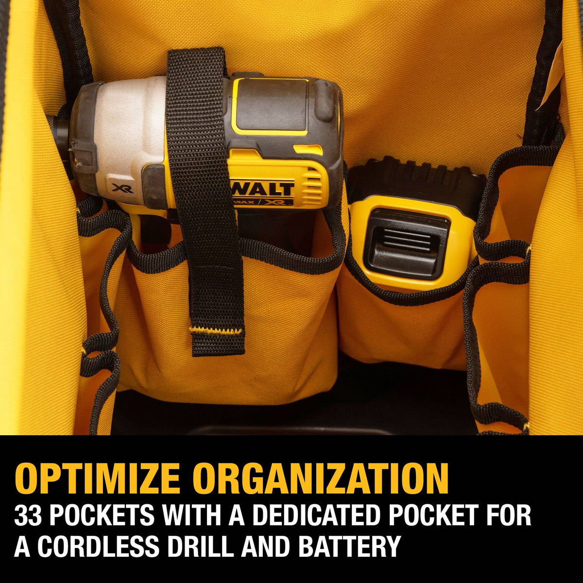 DEWALT DWST560104 20” PRO Open Mouth Tool Bag - feature callout