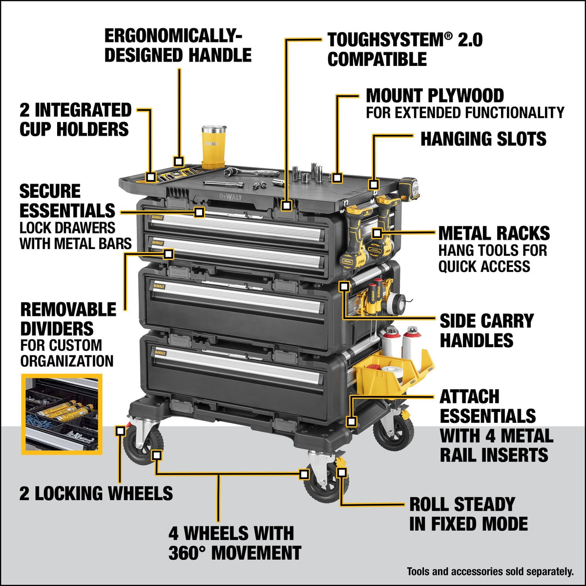 DEWALT DWST60510 DXL- 5 in 1 Tower - feature callout