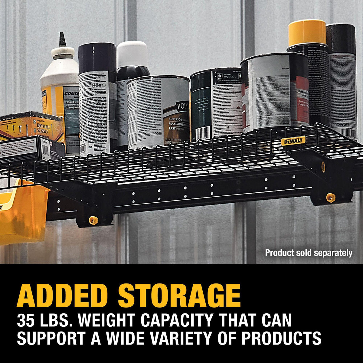 DEWALT DWST82812 Wire Shelf - feature callout