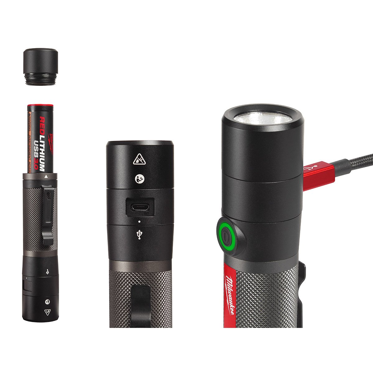 Milwaukee 2160-21 REDLITHIUM™ USB 800L Compact Flashlight - product view
