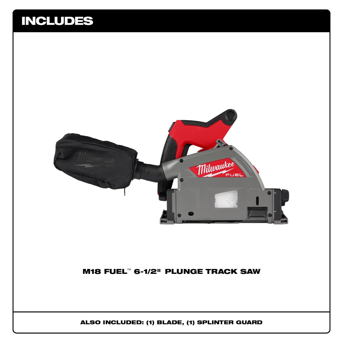Milwaukee 2831-20 M18 FUEL™ 6-1/2” Plunge Track Saw - feature callout