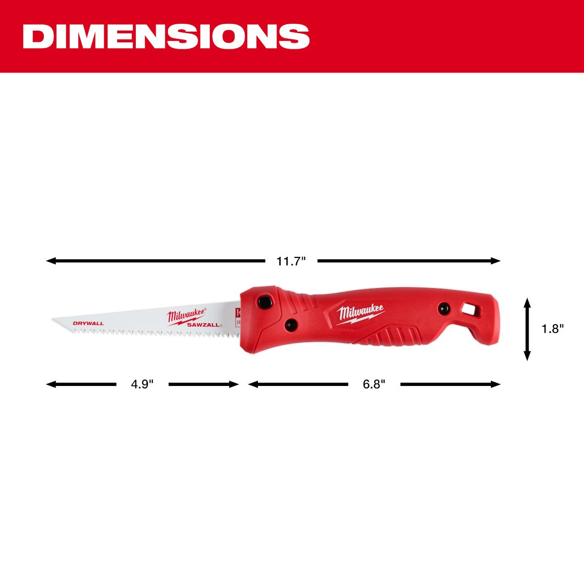 Milwaukee 48-22-0307 Folding Jab Saw - feature callout