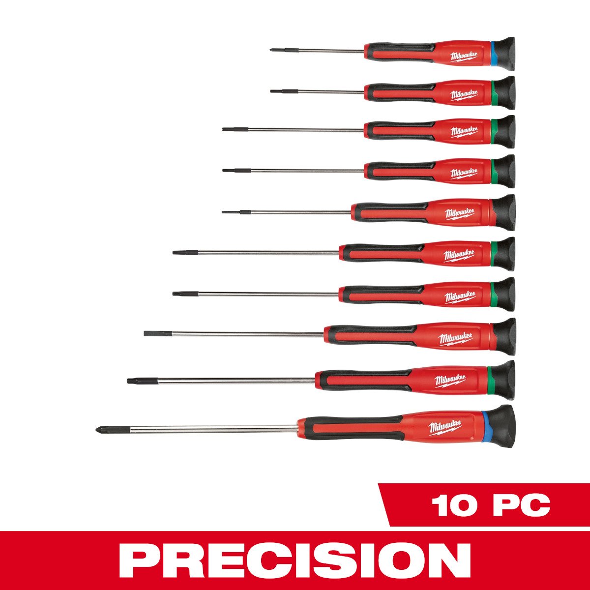 Milwaukee 48-22-2612 10pc Precision Screwdriver Set - feature callout