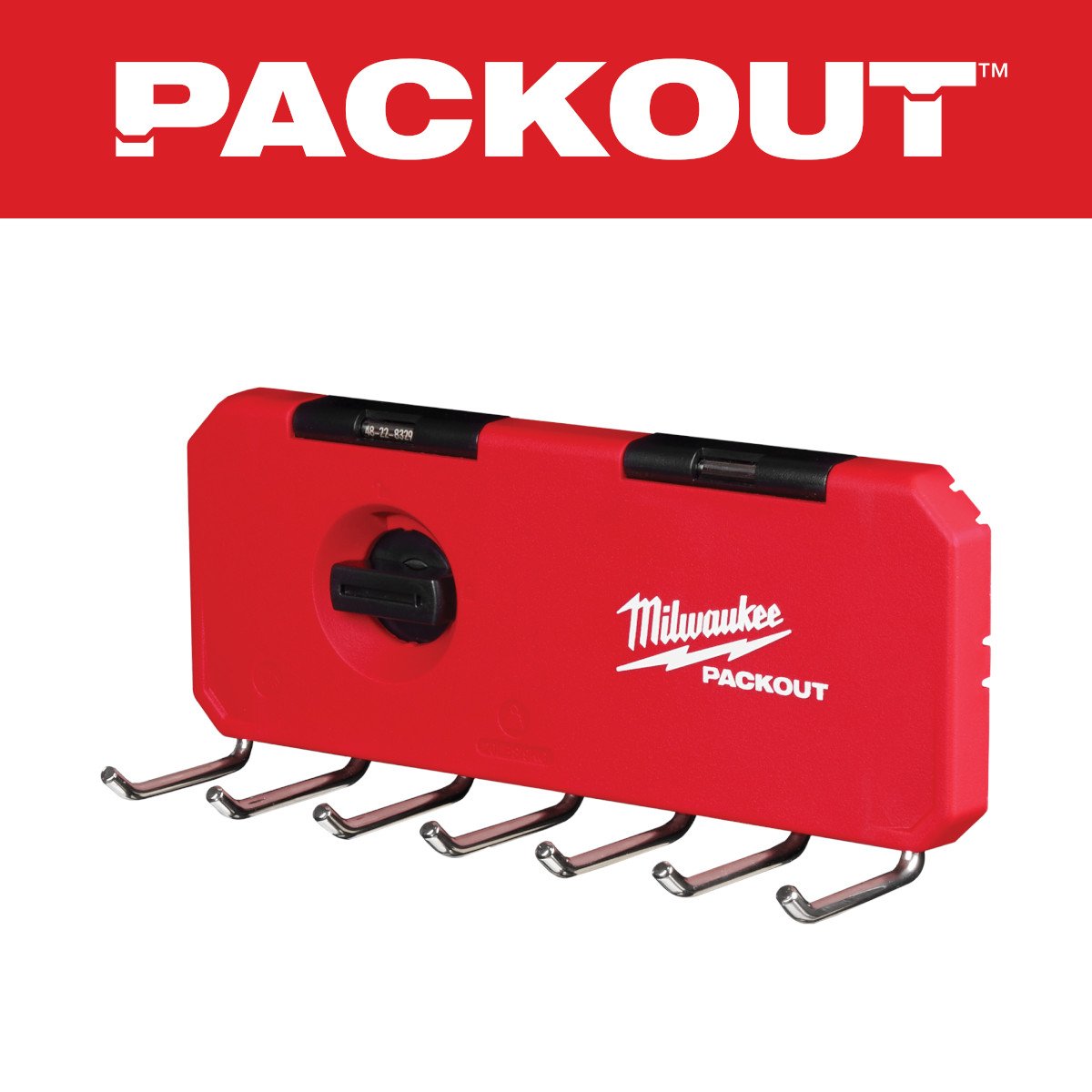 Milwaukee 48-22-8329 PACKOUT™ 7-Hook Rack - feature callout