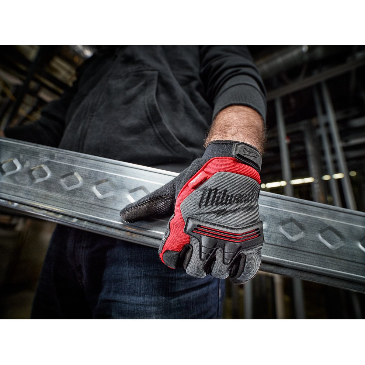 Milwaukee 48-22-8732 Demolition Gloves - L - in use