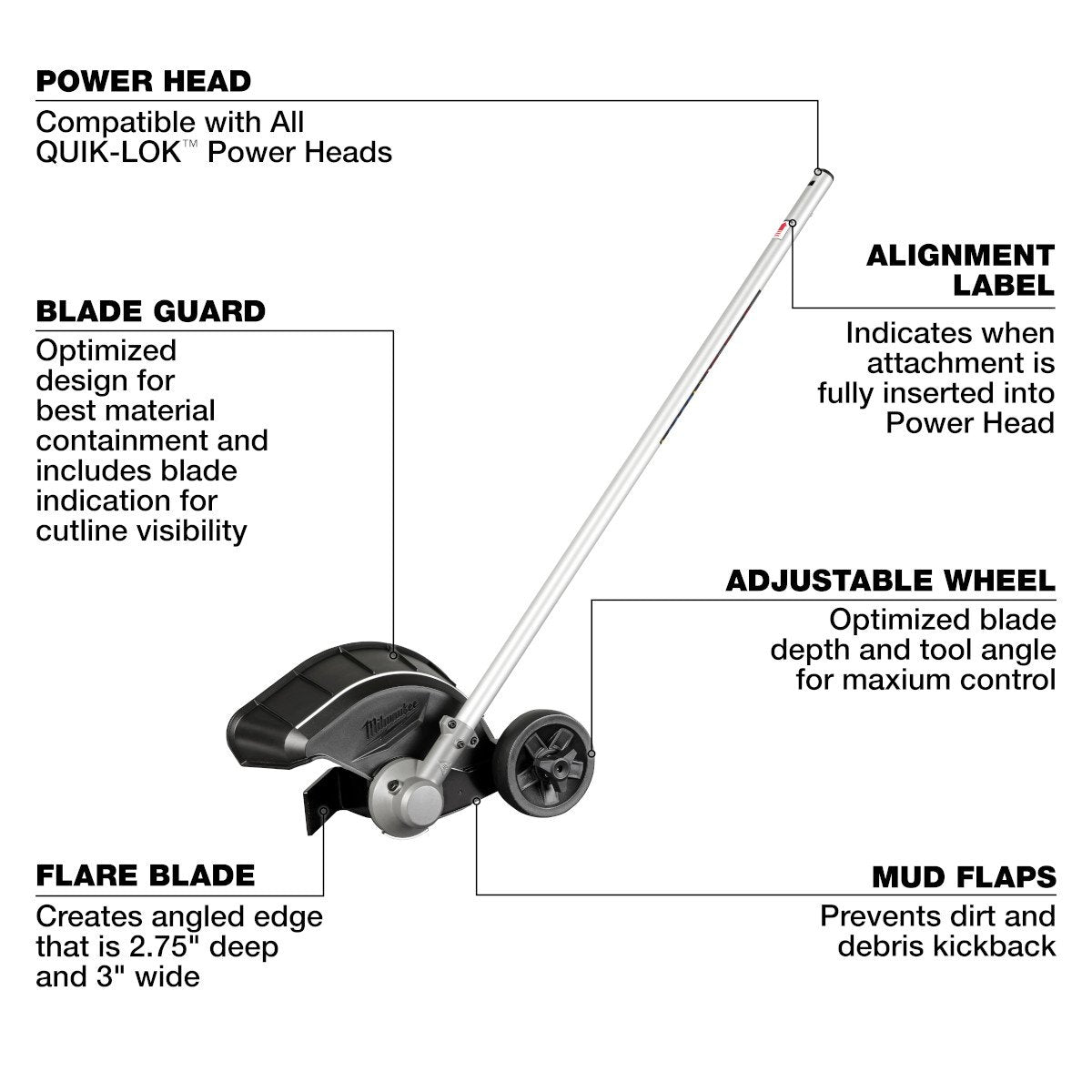 Milwaukee 49-16-2795 M18 FUEL™ QUIK-LOK™ Bed Redefiner Attachment - feature callout