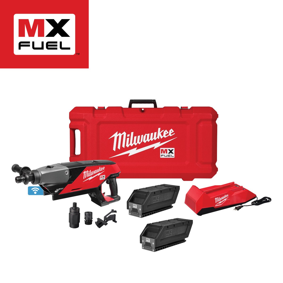 Milwaukee MXF301-2CP MX FUEL™ Handheld Core Drill Kit - feature callout