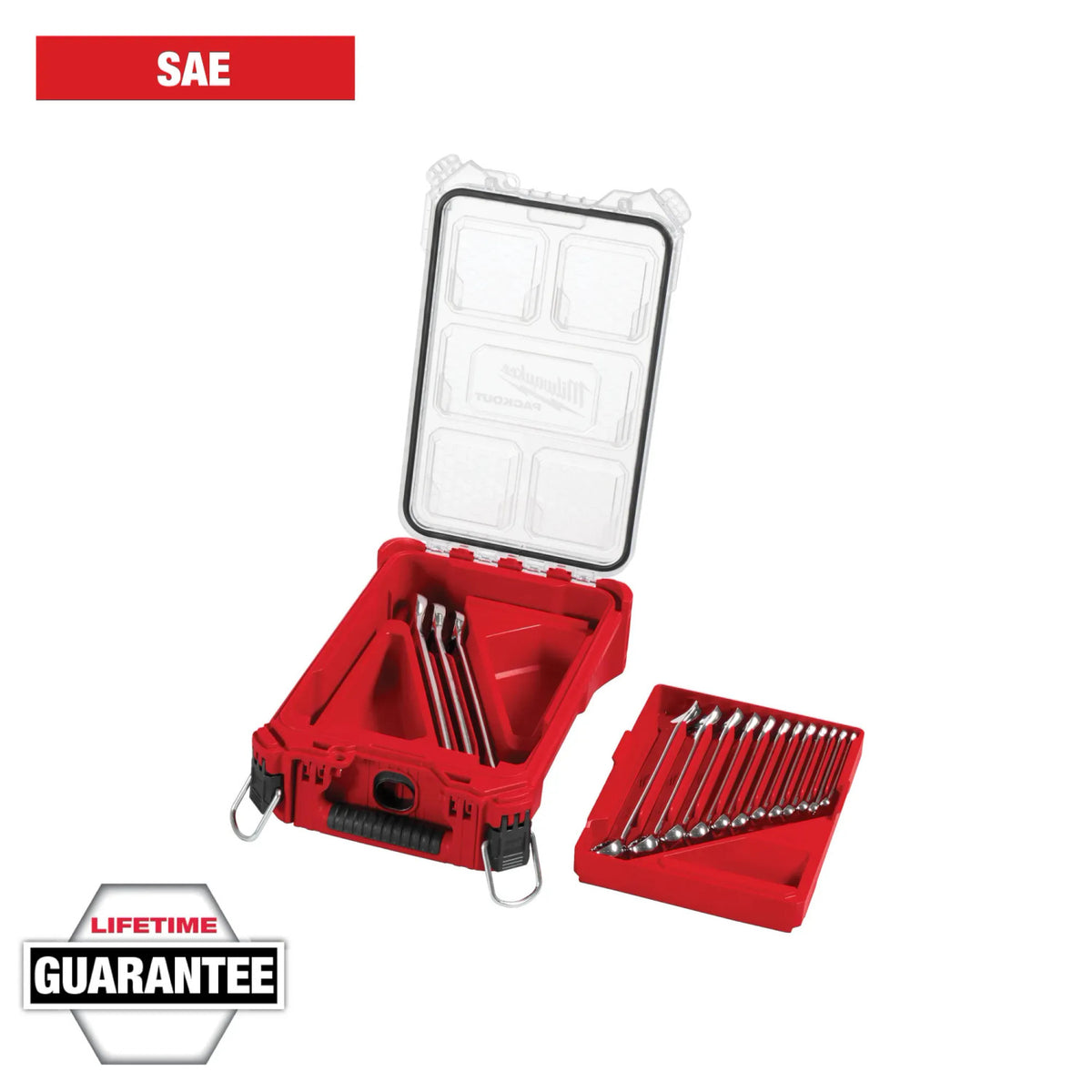 Milwaukee 48-22-9484 - Milwaukee 48-22-9484 15pc SAE Combination Wrench Set with PACKOUT Organizer (View 12)