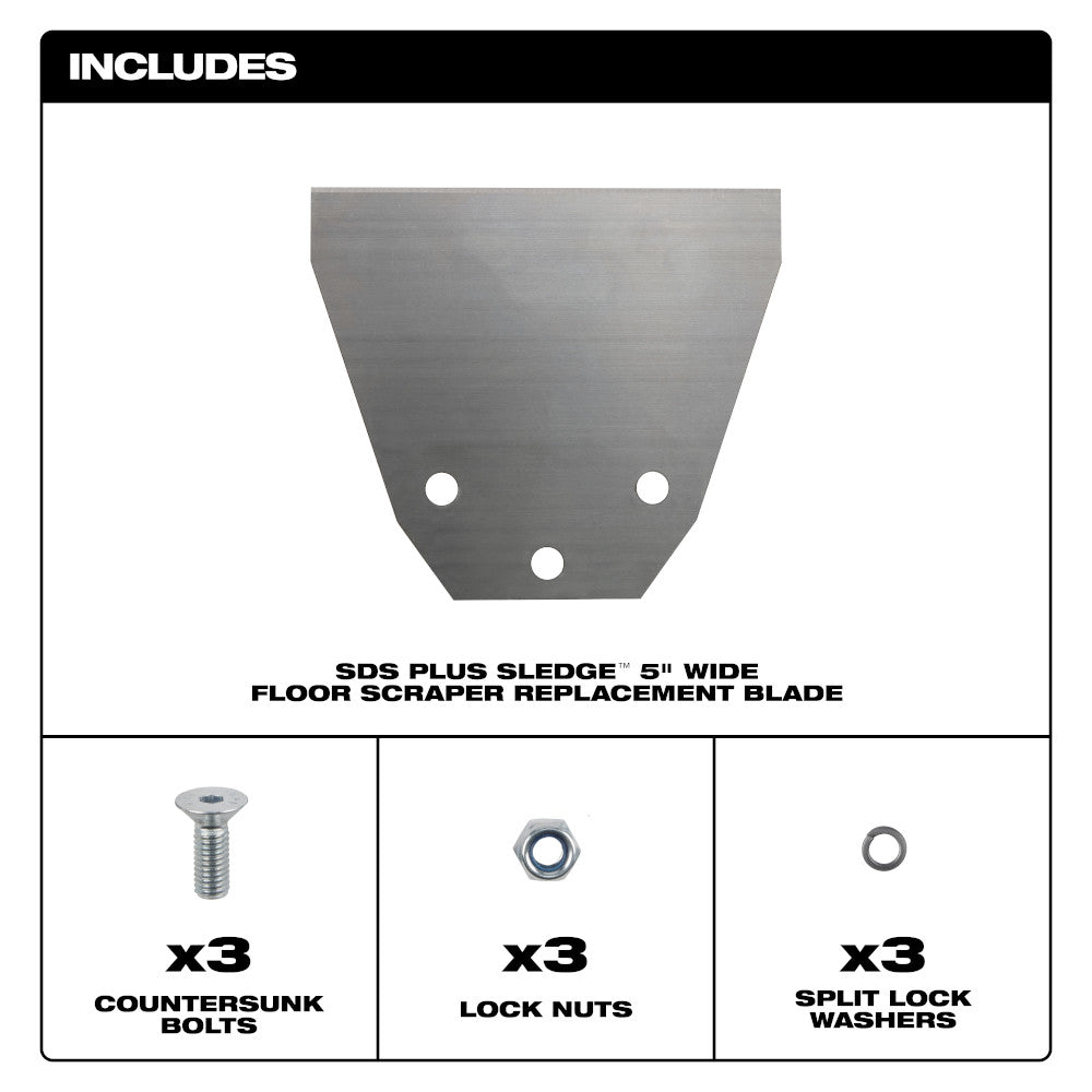 Milwaukee 48-62-1914 - SDS PLUS SLEDGE™ Bodenschaber-Ersatzset