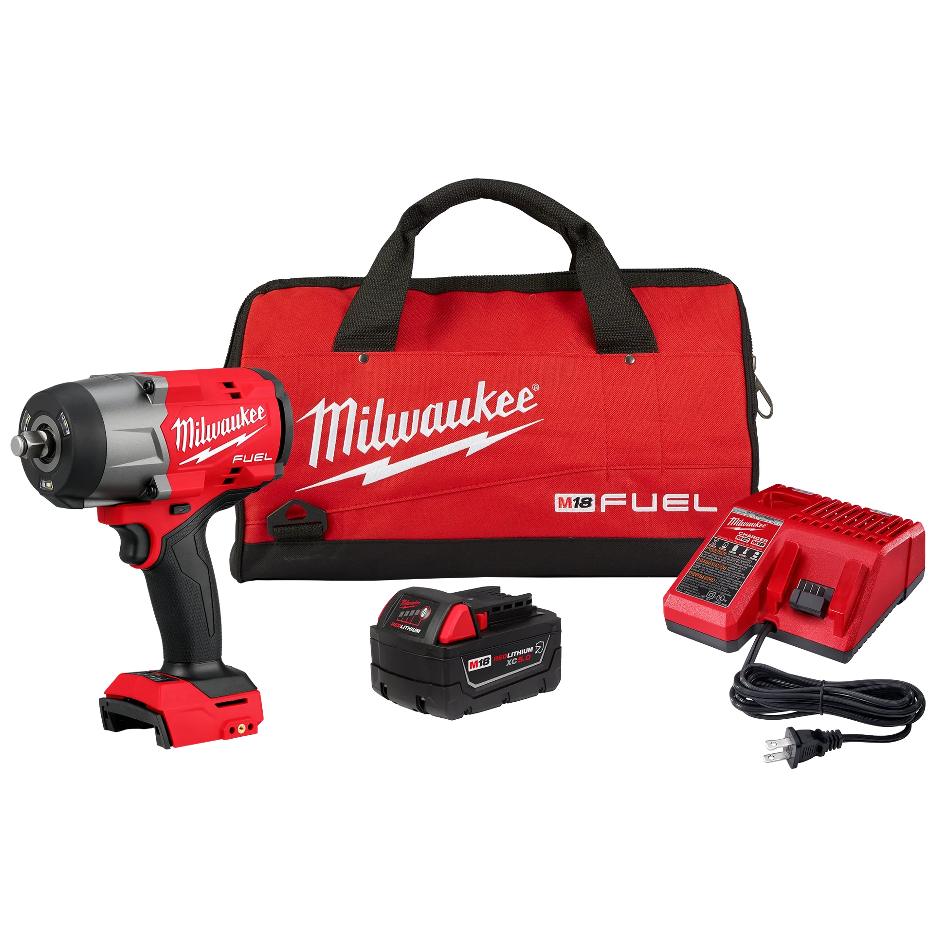 Milwaukee 2967-21B M18 FUEL 1/2" High Torque Impact Wrench w/ Friction Ring Kit