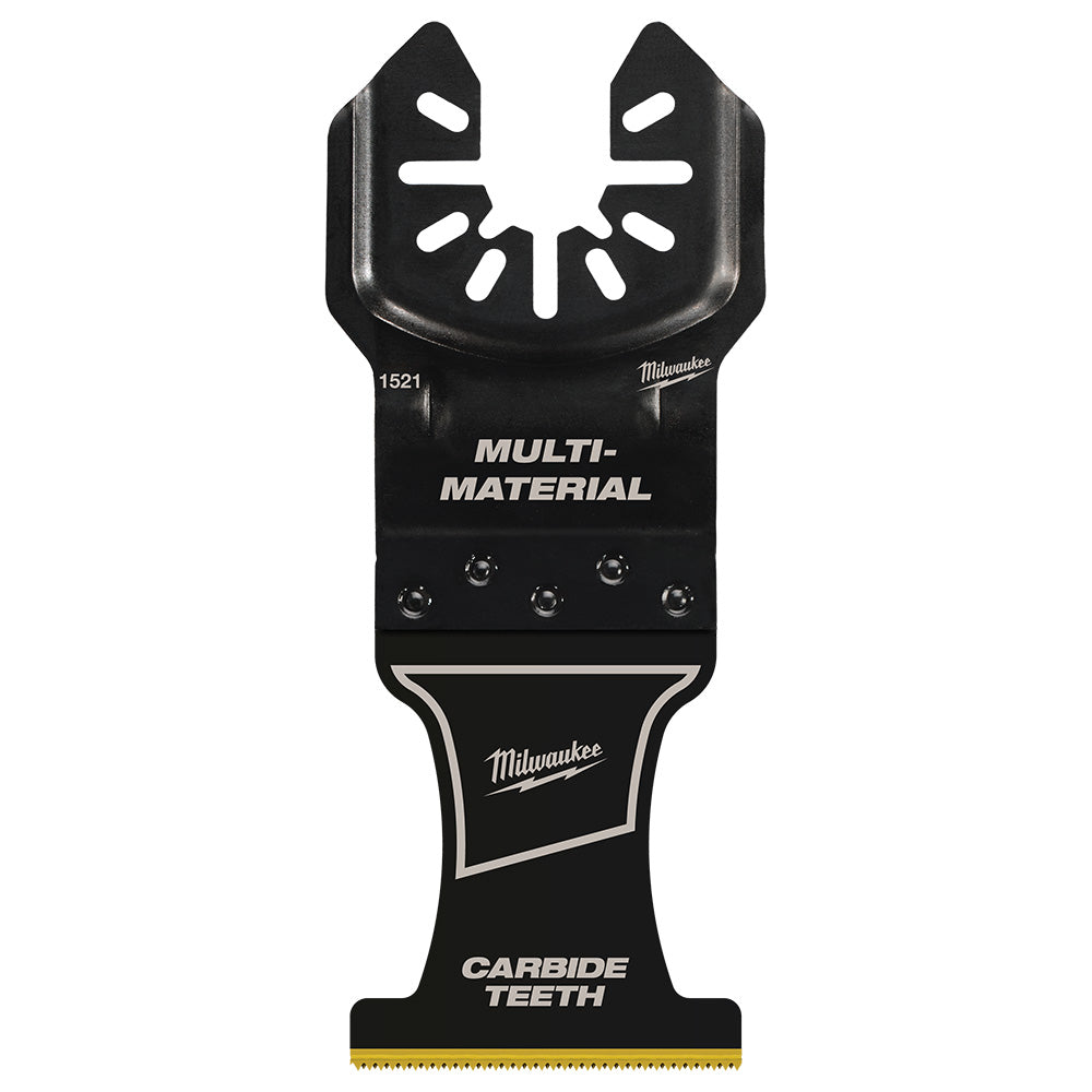 Milwaukee 49-25-1525 – OPEN-LOK™ 1-3/8 Zoll Hartmetallzähne Multi-Material Multifunktionswerkzeug-Sägeblätter, 5er-Pack