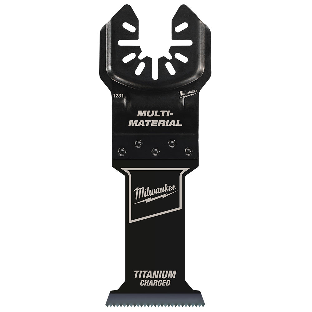 Milwaukee 49-25-1239 - Lames multi-outils bimétalliques multi-matériaux OPEN-LOK™ 1-3/8" TITANIUM CHARGED™, paquet de 10