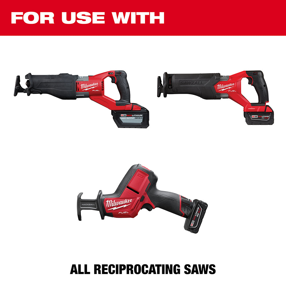 Milwaukee 48-00-5241 – 6 Zoll, 6 TPI THE WRECKER™ mit Hartmetallzähnen, SAWZALL®-Sägeblatt, 1 Stück