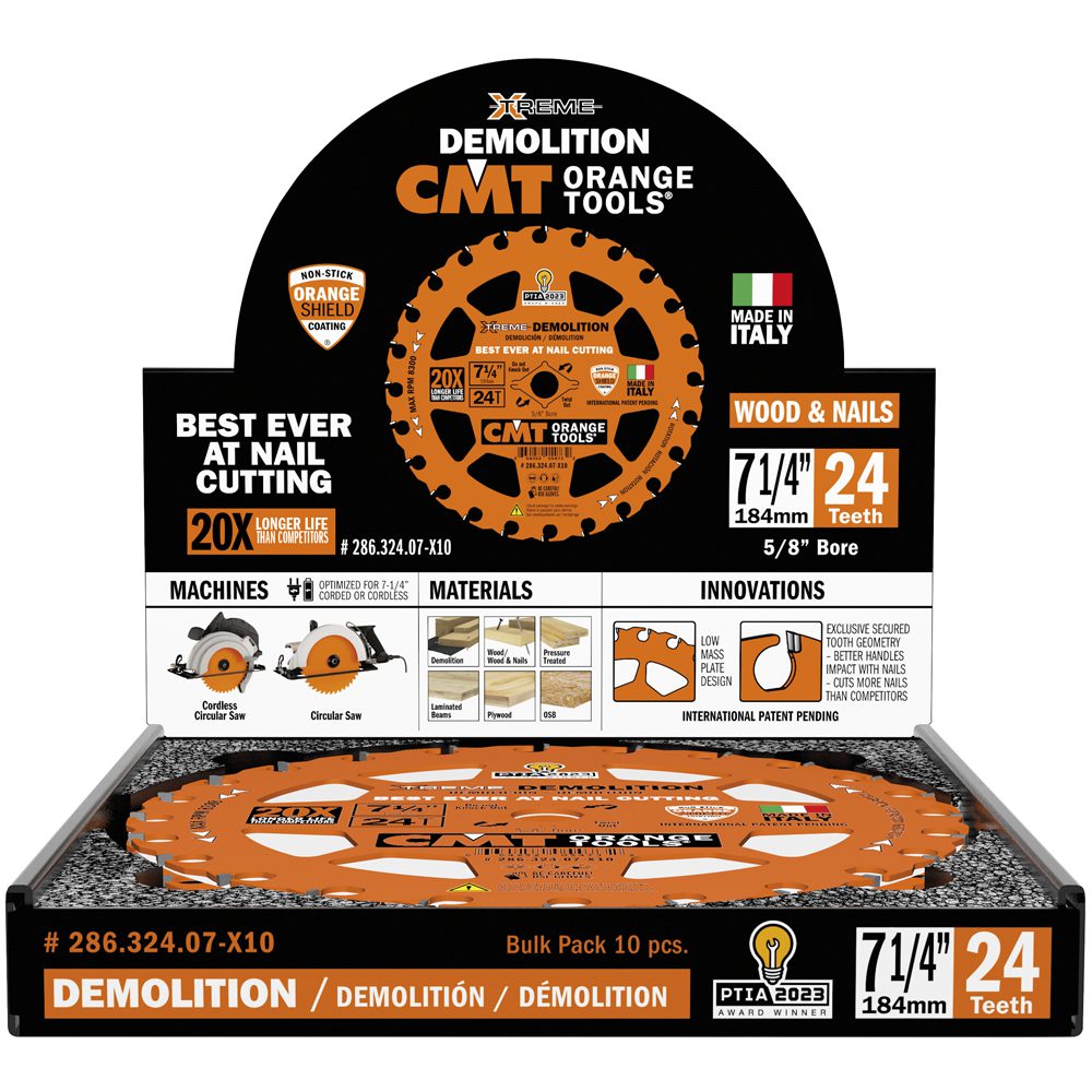 CMT 286.324.07-X10 -  7-1/4" Etreme Demolition Blade (10pk)