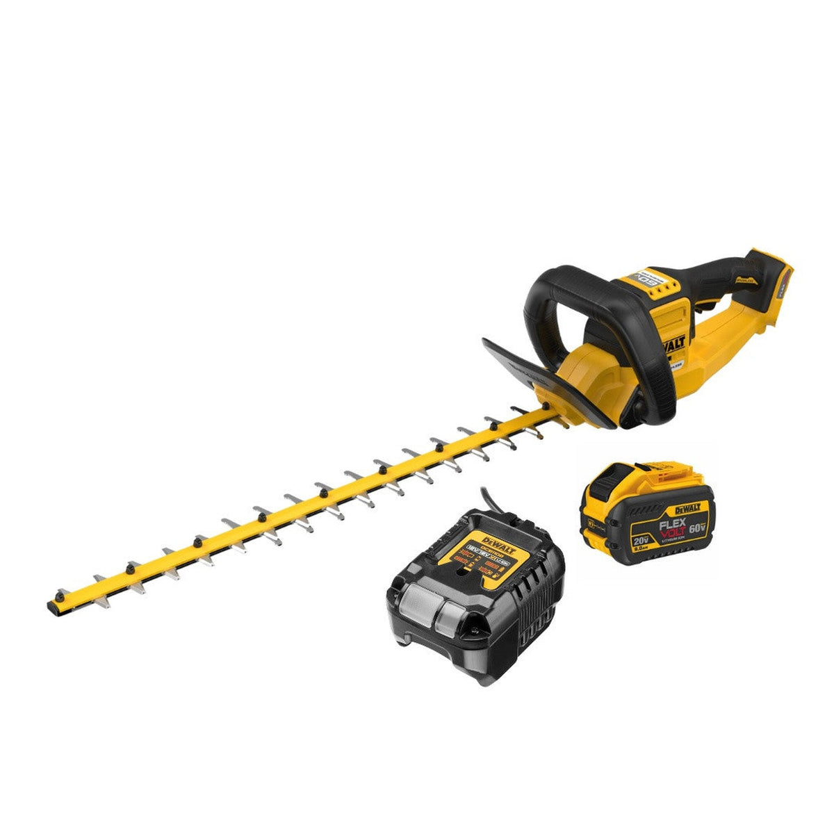DeWalt DCHT870X1 60V MAX* 26 in. Brushless Cordless Hedge Trimmer Kit