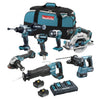 Makita DLX7035TX1 18V LXT Brushless 7-Tool Combo Kit with 2x 5.0Ah Batteries
