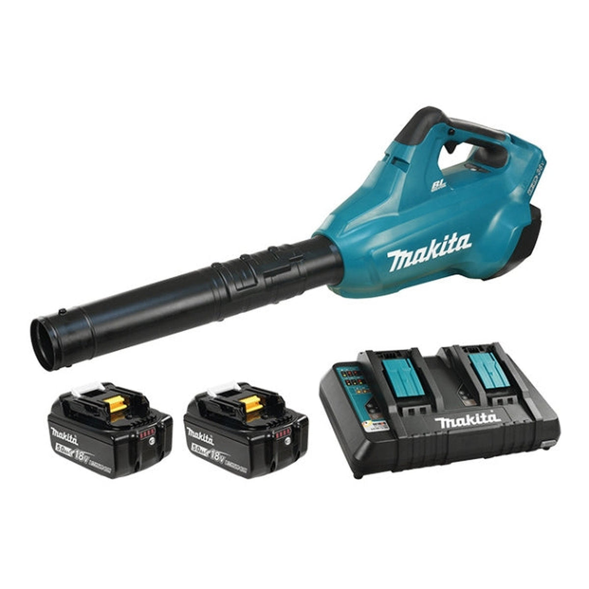 Makita DUB362PT2 36V(18Vx2) Lxt Brushless 473 CFM Blower, 5.0Ah x2Kit