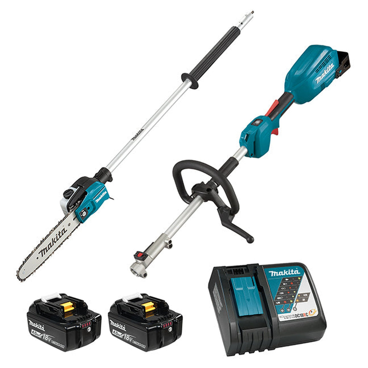 Makita DUX18RMX12 18V Lxt Brushless Split Shaft Power Unit w/EY402MP, 4.0Ah x2Kit