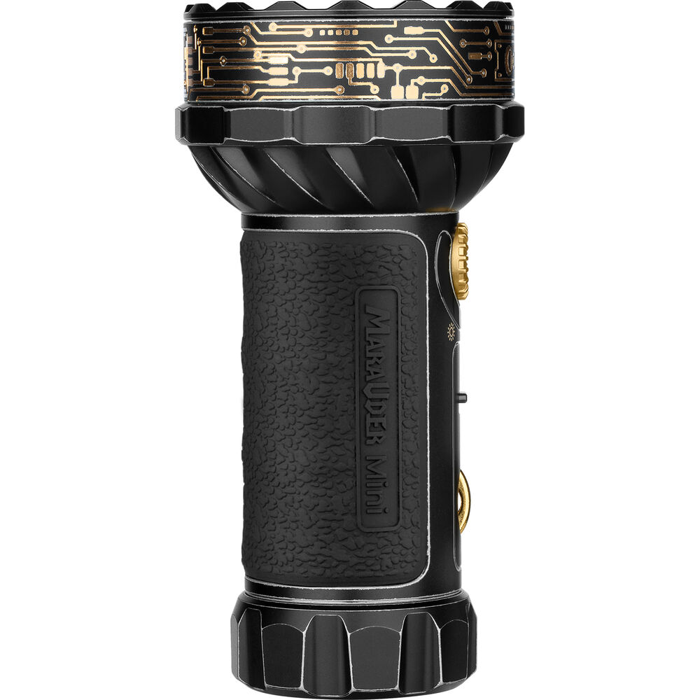 Mini lampe torche LED puissante Olight Marauder, noire dorée (étui édition spéciale) 